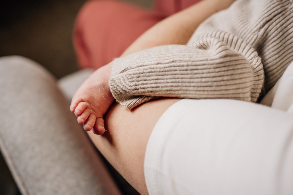 newborn tiny foot